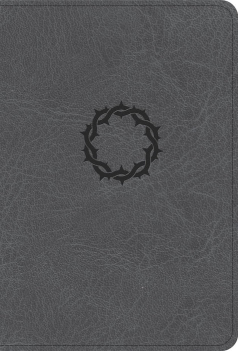 NASB Large Print Compact Reference Bible, Charcoal