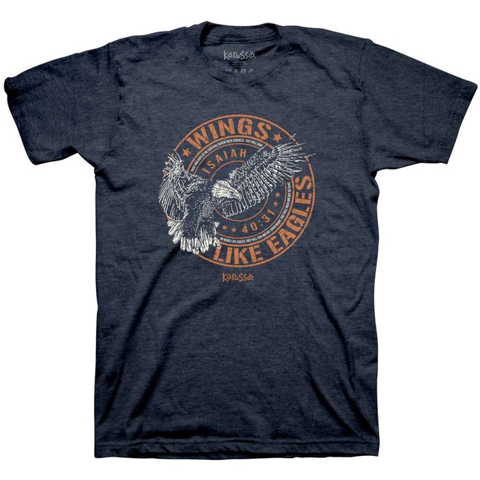 Wings Like Eagles Crest T-Shirt Medium