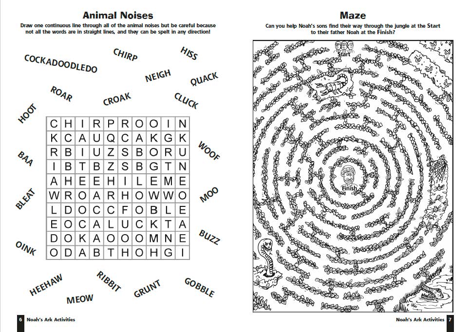 Noah’s Ark Activity Book