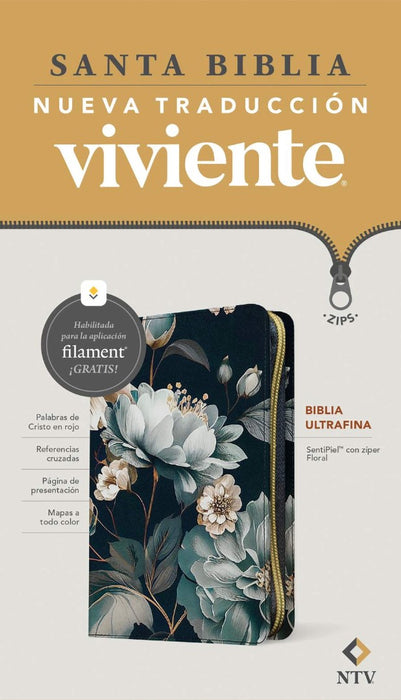 Biblia Ultrafina NTV De Zíper, Con Filament