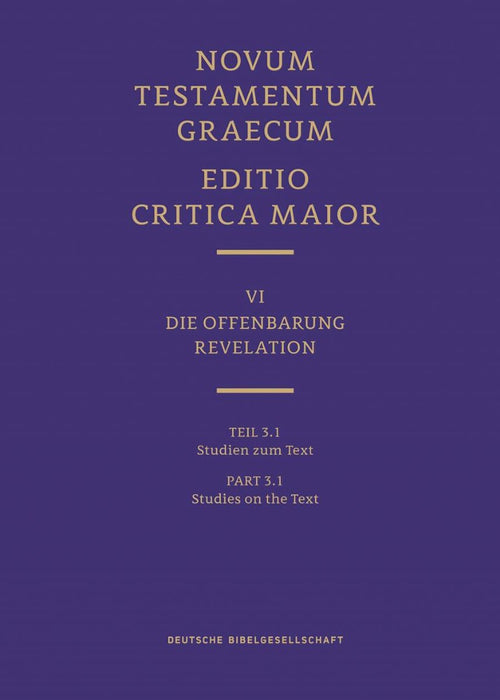 Novum Testamentum Graecum, Editio Critica Maior VI/3.1
