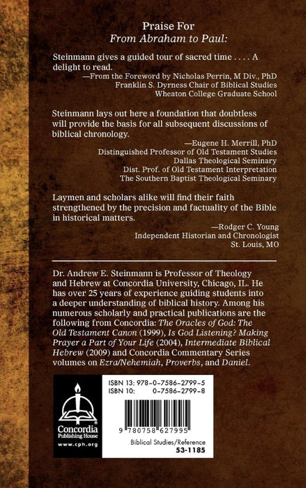 From Abraham to Paul: A Biblical Chronology