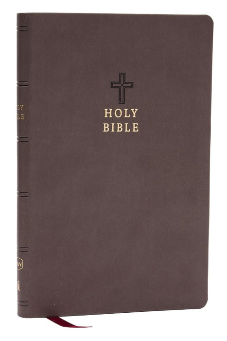 NKJV Value Ultra Thinline Bible, Charcoal Leathersoft