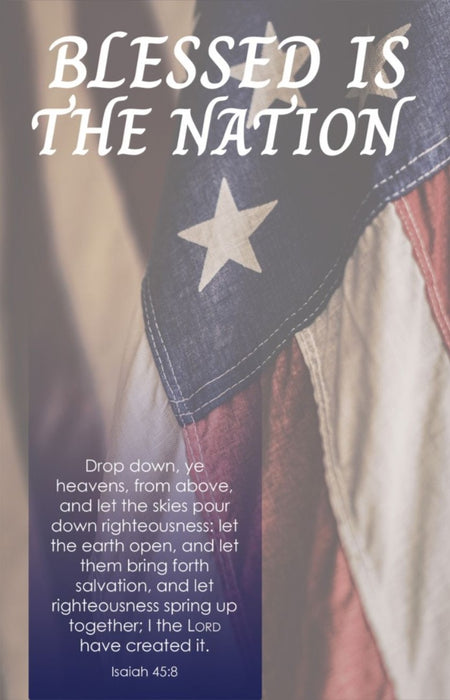 Let Righteousness Spring Patriotic Bulletin (Pack of 100)