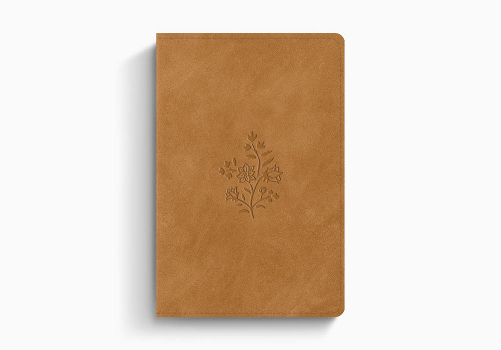 ESV Compact Bible (Trutone, Nubuck Caramel, Wildflower)