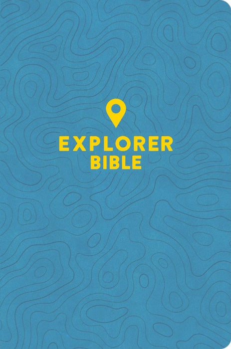 CSB Explorer Bible For Kids, Sky Blue Leathertouch, Indexed