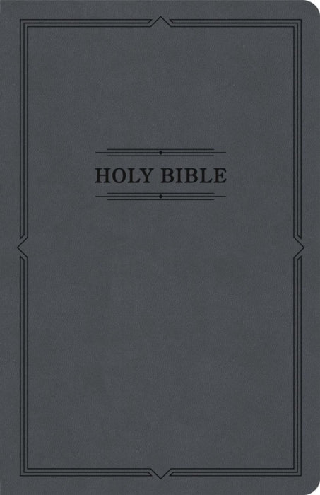 KJV Thinline Bible, Value Edition, Charcoal Leathertouch