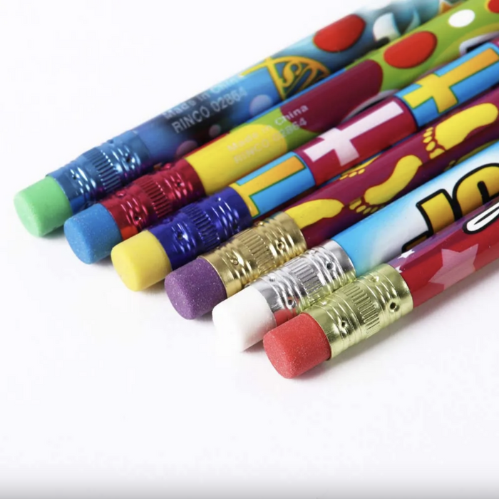 Pencils - Christian Assorted (Pack of 100)