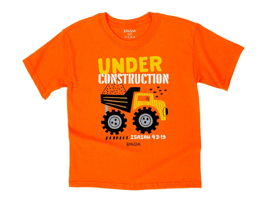 Under Construction Kids T-Shirt, Medium