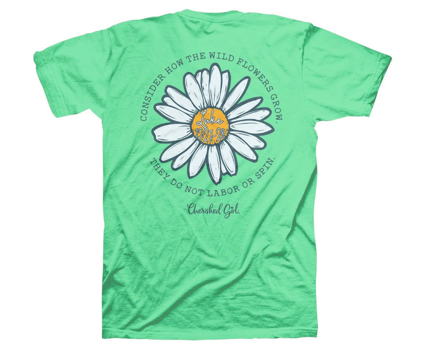 Cherished Girl Consider the Wildflowers T-Shirt, Small