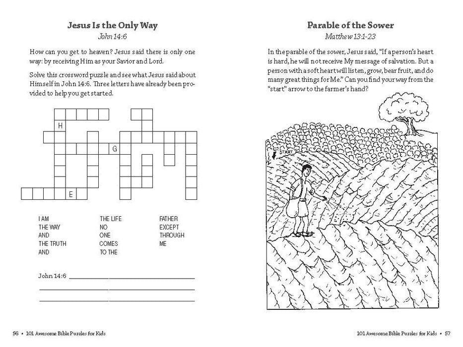 101 Awesome Bible Puzzles for Kids