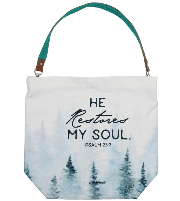 He Restores Tote Bag