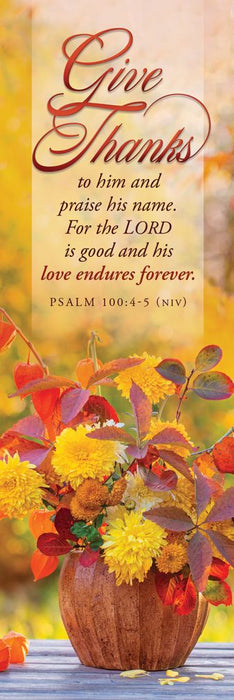 Thanksgiving Give Thanks Bookmark (pack of 25)