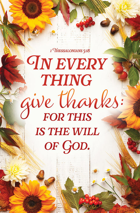 Thanksgiving In Every Thing Bulletin (pack of 100)