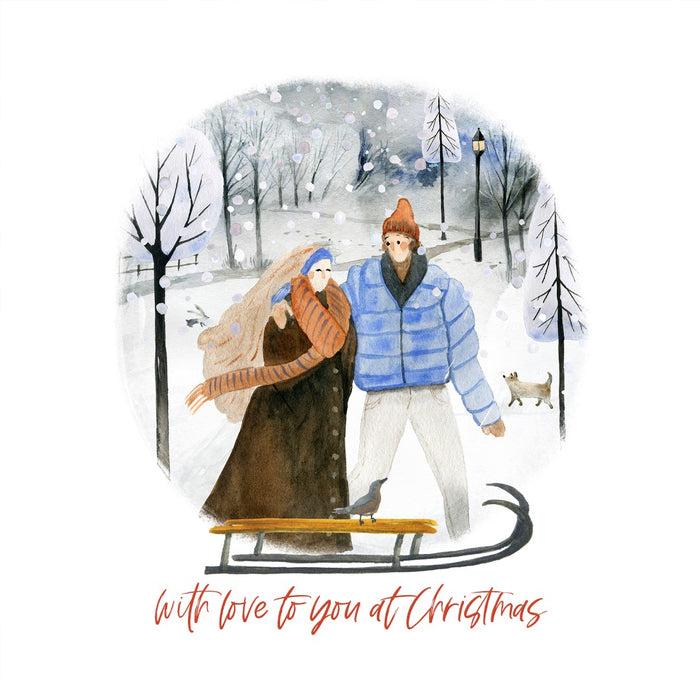 With Love To You At Christmas - Christmas Card