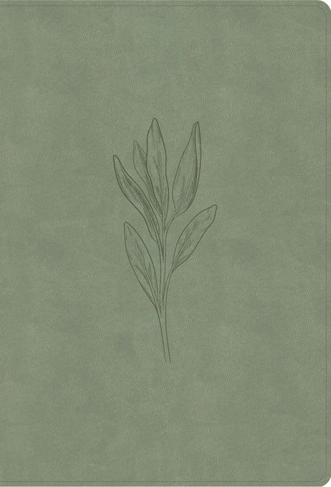 NASB Super Giant Print Reference Bible, Sage Suedesoft