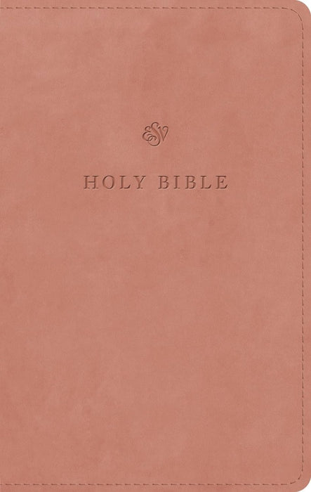 ESV Large Print Personal Size Bible, Blush Rose
