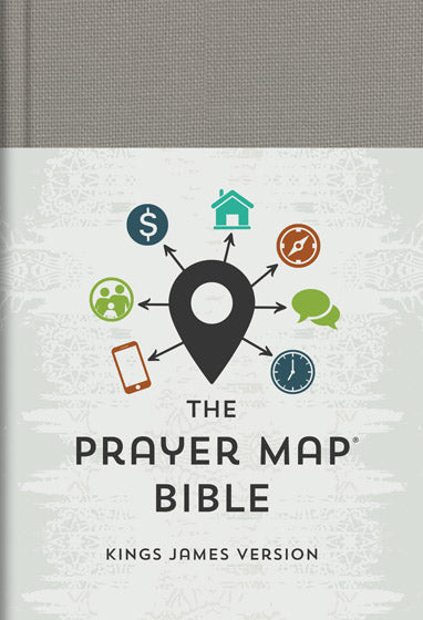 KJV Prayer Map Bible [Gray Weave]