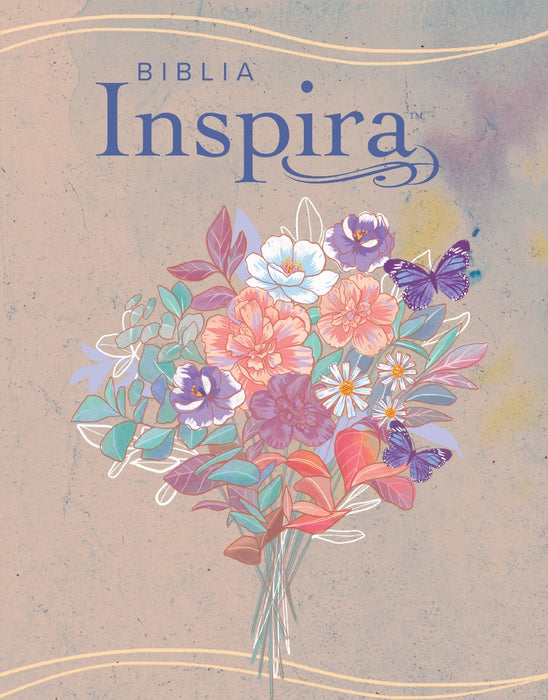 Biblia Inspira NTV Con Filament, Sentipiel, Acuarela Rosa