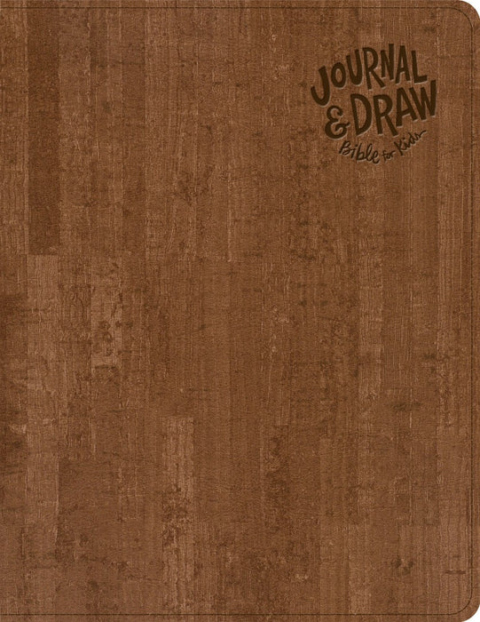 CSB Journal and Draw Bible for Kids, Brown Cork
