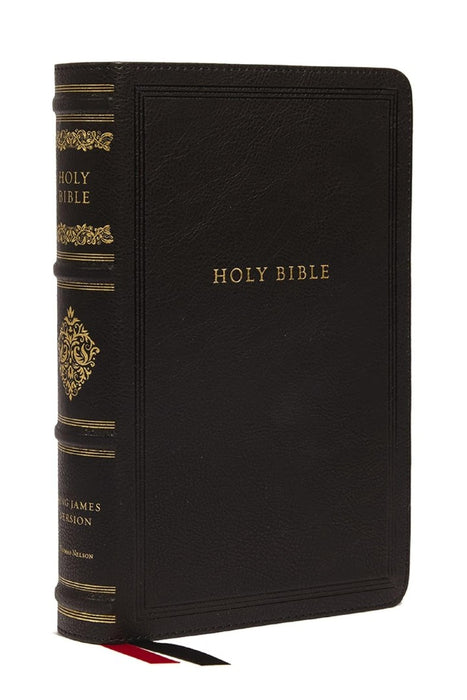 KJV Large Print Reference Bible, Black Leathersoft
