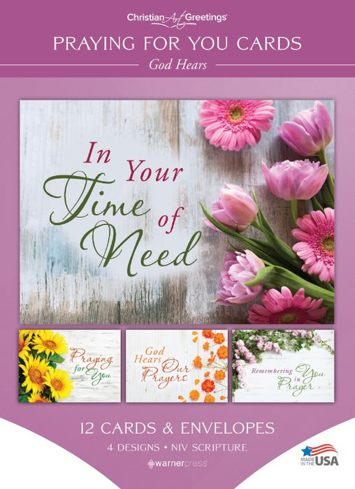 God Hears Praying for You Boxed Cards (pack of 12)