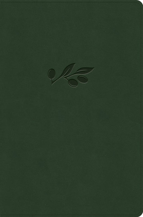 NASB Giant Print Reference Bible, Olive Leathertouch
