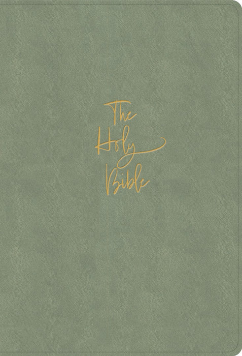 KJV Super Giant Print Reference Bible, Sage Suedesoft