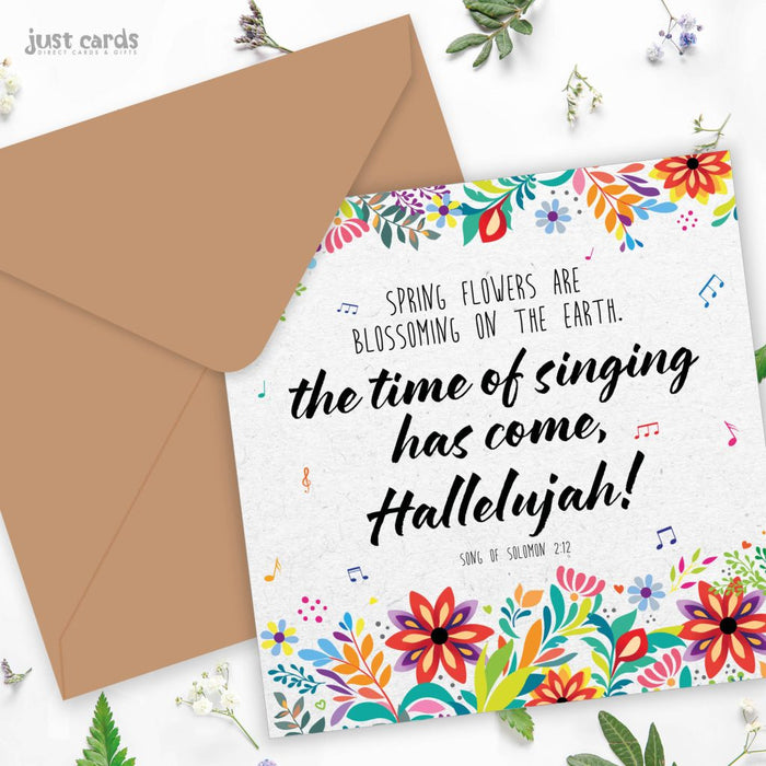 Time Of Singing Seeded Card