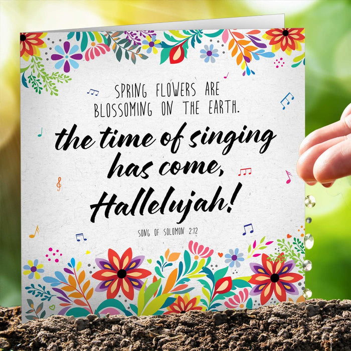 Time Of Singing Seeded Card