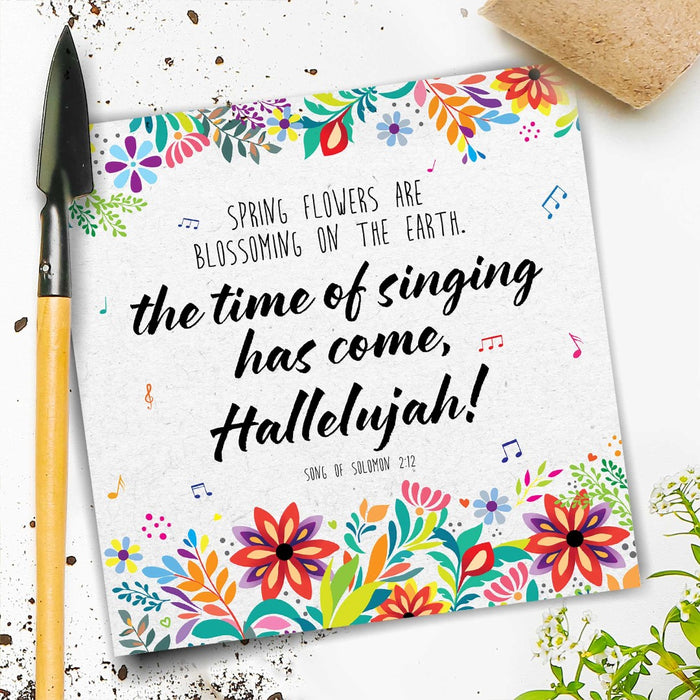 Time Of Singing Seeded Card