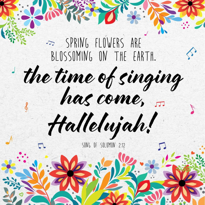 Time Of Singing Seeded Card