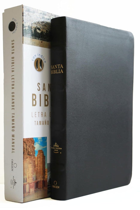 Biblia Reina Valera 1960 Letra Grande. Piel Premier Negro