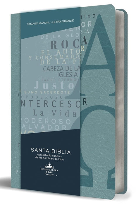 Biblia Rvr 1960 Letra Grande Tamaño Manual, Simil Piel Azul