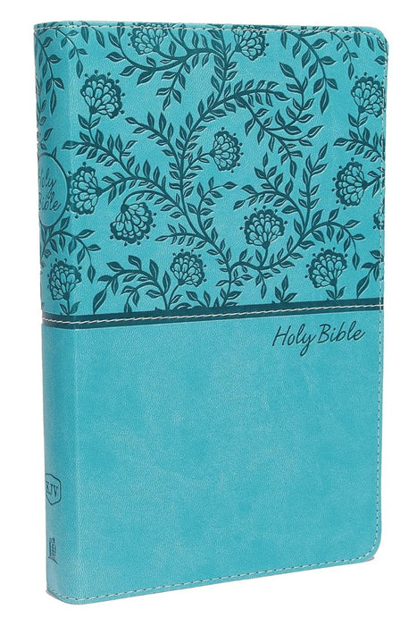 KJV Holy Bible: Deluxe Gift, Teal Leathersoft, Red Letter