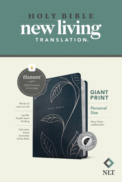 NLT Personal Size Giant Print Bible, Filament Enabled
