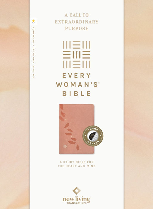 NLT Every Woman's Bible, Filament Enabled, Pink, Indexed