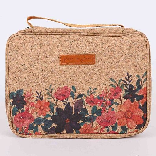 Bible Cover Cork Grow in Grace Floral Large