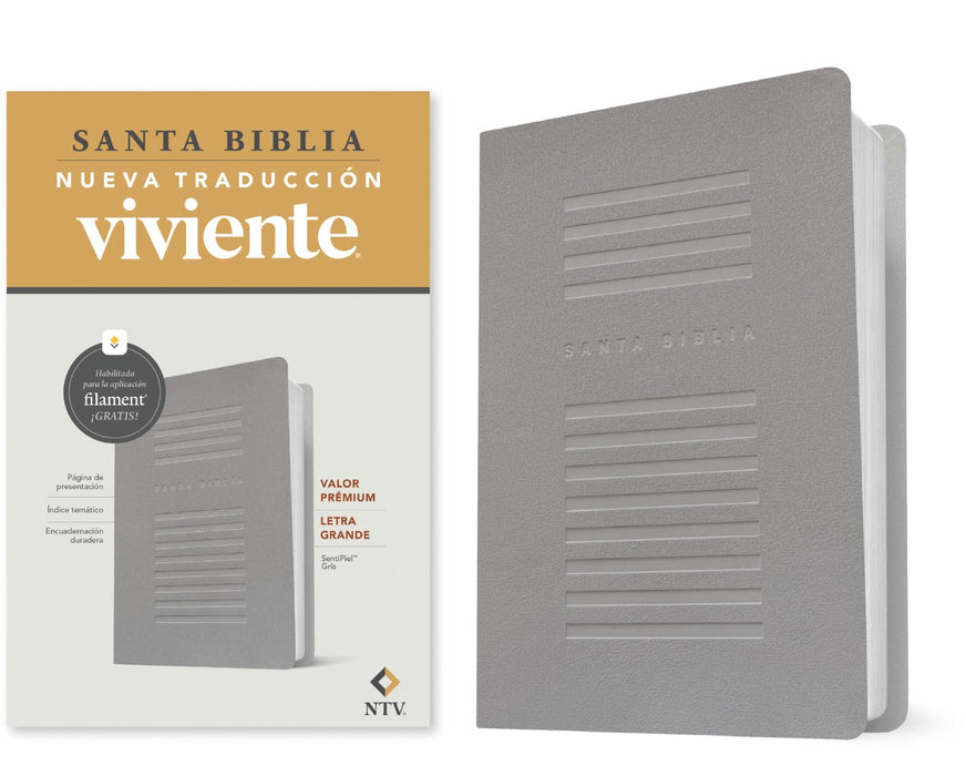 Biblia Valor Prémium NTV, Letra Grande Con Filament