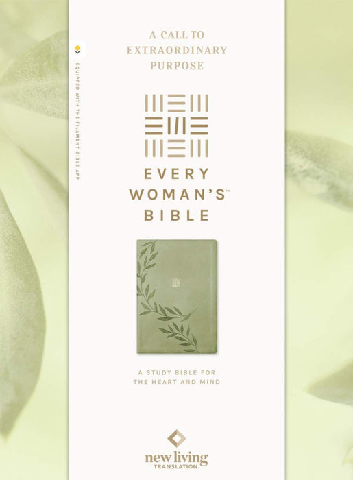 NLT Every Woman's Bible, Filament Enabled, Olive