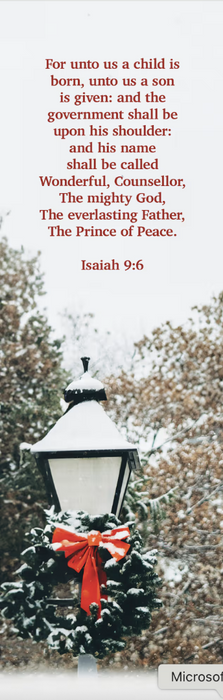 Christmas Bookmark: His Name (pack of 25)