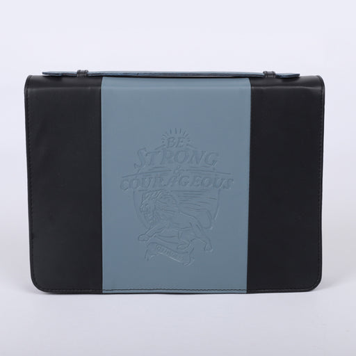 Bible Cover Strong & Courageous Imitation Leather XL