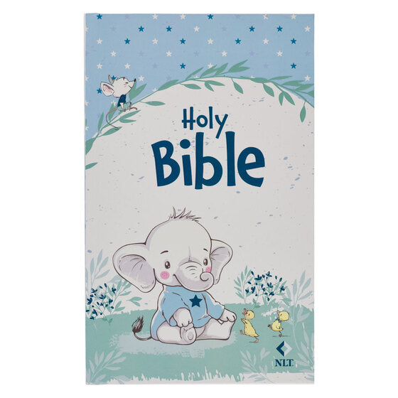 Blue Hardcover NLT Keepsake Bible For Boys