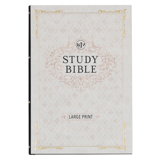 Black Hardcover Large Print King James Version Study Bible