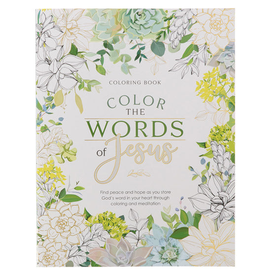 Color The Words Of Jesus Colouring Book