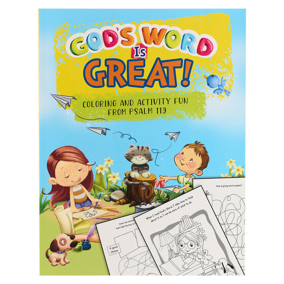 Gods Word Is Great Coloring And Activity Book - Psalm 119