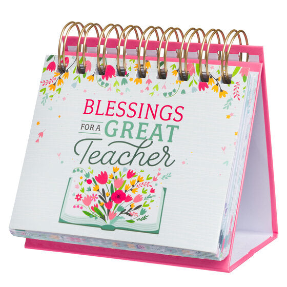 Blessings For A Great Teacher Perpetual Desktop Calendar