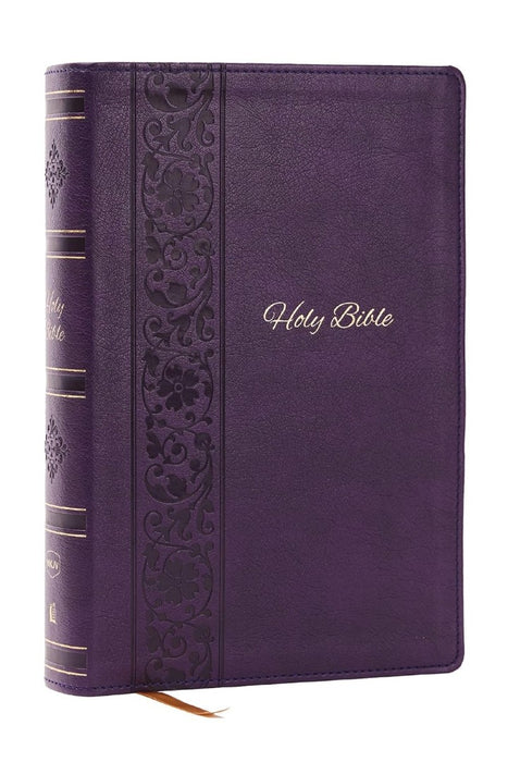 NKJV Bible: Personal Size Giant Print, Purple Leathersoft