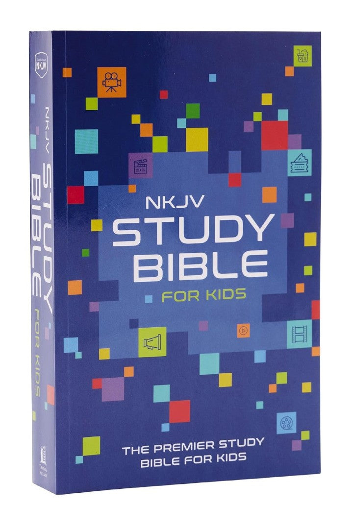 NKJV Study Bible For Kids, Purple Leathersoft — Aslan Christian Books