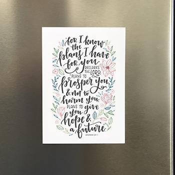 For I Know The Plans (Leaves) - A7 Magnet